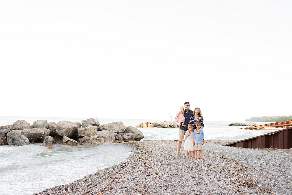 family photo shoot beach wisconsin