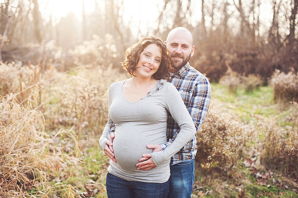 fall pregnancy photography wisconsin