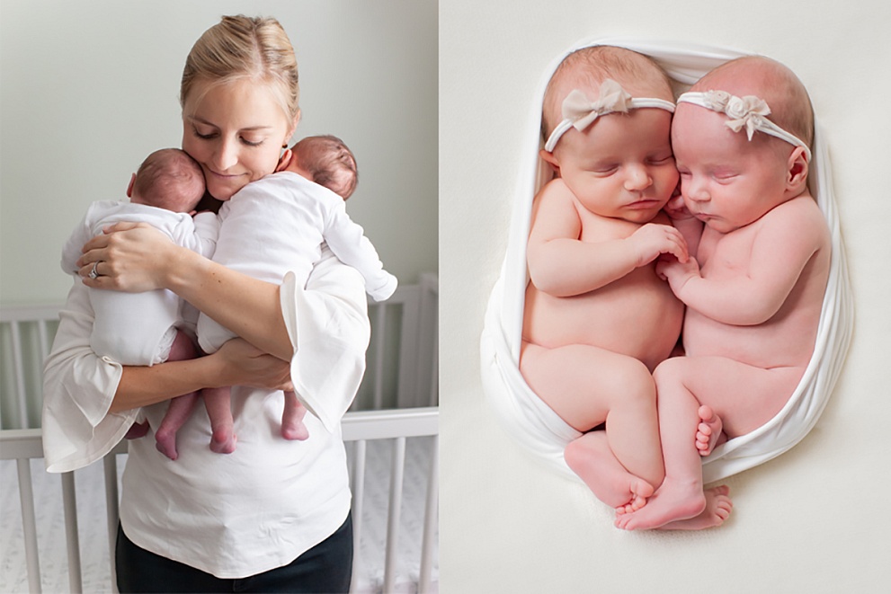 one week old newborn identical twins photos milwaukee wisconsin photographer
